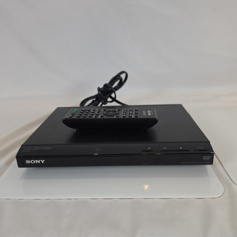 Sony DVP-SR210P CD DVD Player Progressive Scan Compact Black With Remote Control